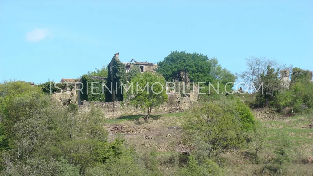Sanierungsobjekt in Kuberton bei Groznjan mit großem Grundstück